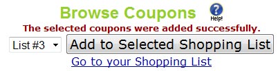 Coupons added!